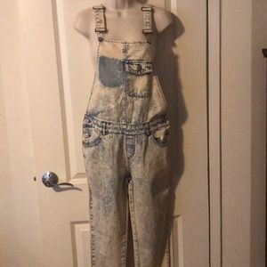 Acid-Washed Overalls